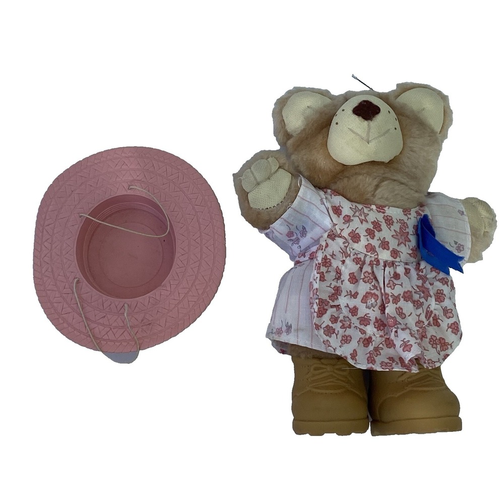 HATTIE Teddy Bear 7"‎ Plush 1986 Wendy's Furskins Stuffed Animal